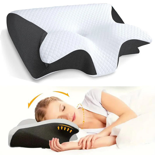 FletchFlex SleepForm Pillow – Orthopedic Butterfly Memory Foam Neck Support