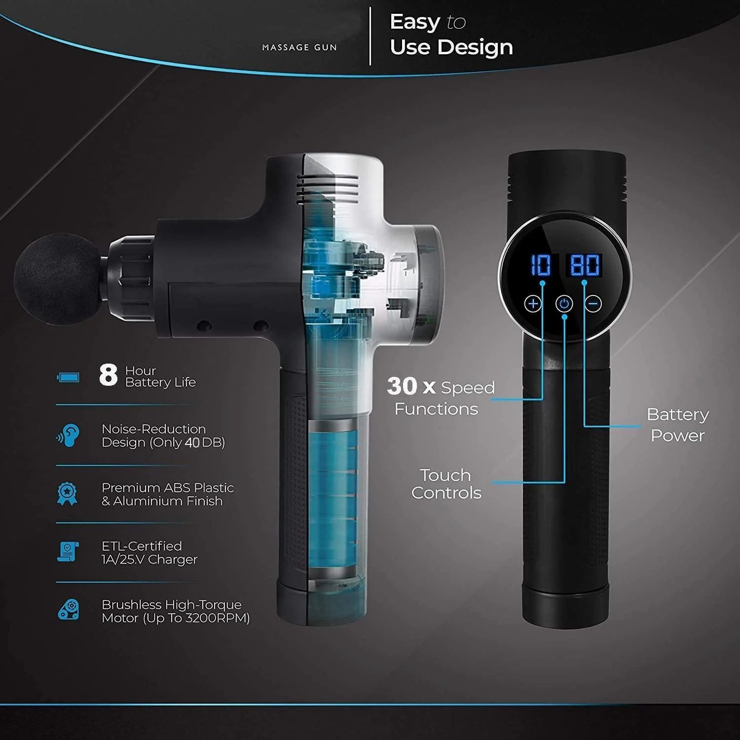 FletchFlex PulsePro – Deep Tissue Massage Gun